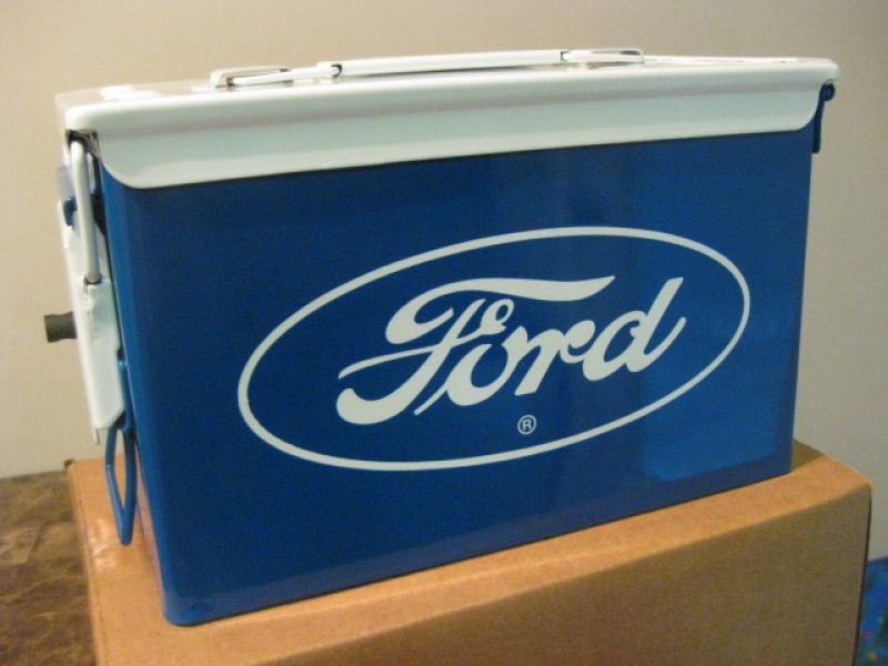 FORD EDITION .50 CAL CASE IN TRADITIONAL FORD BLUE AND WHITE