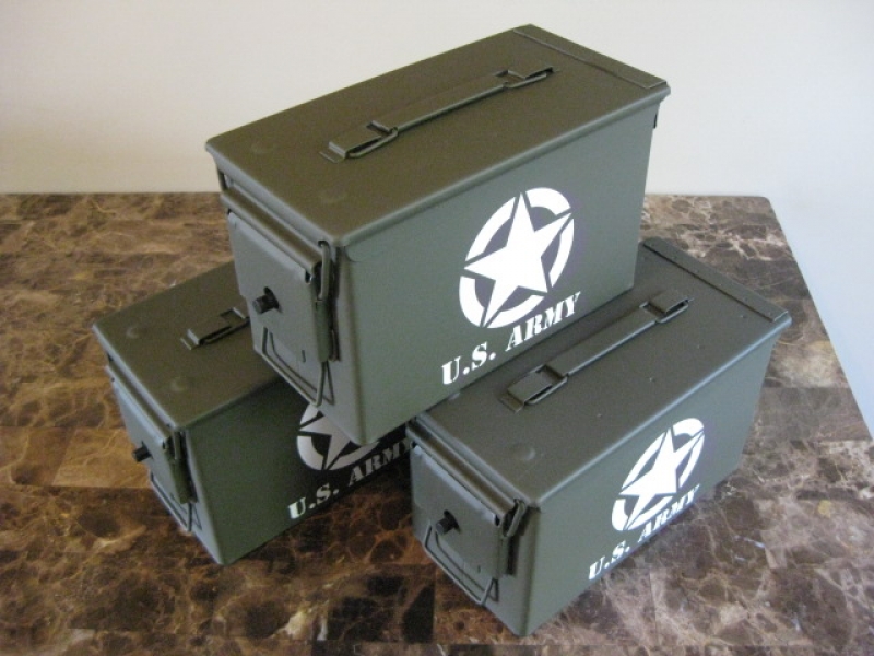 VERY COOL, DOUBLE GUN, .50 AMMO BOX, .50 CAL, US ARMY EDITION